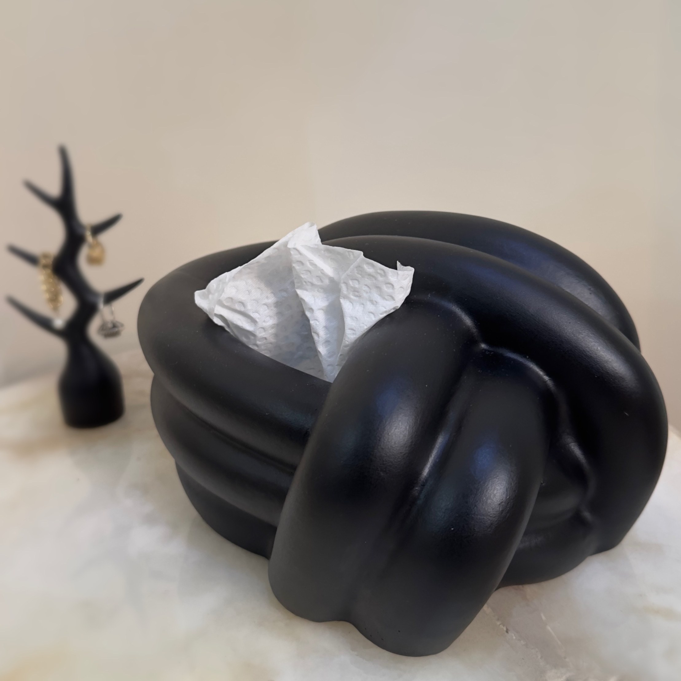 جادستمالی طرح گره سایز کوچک جای دستمال کاغذی